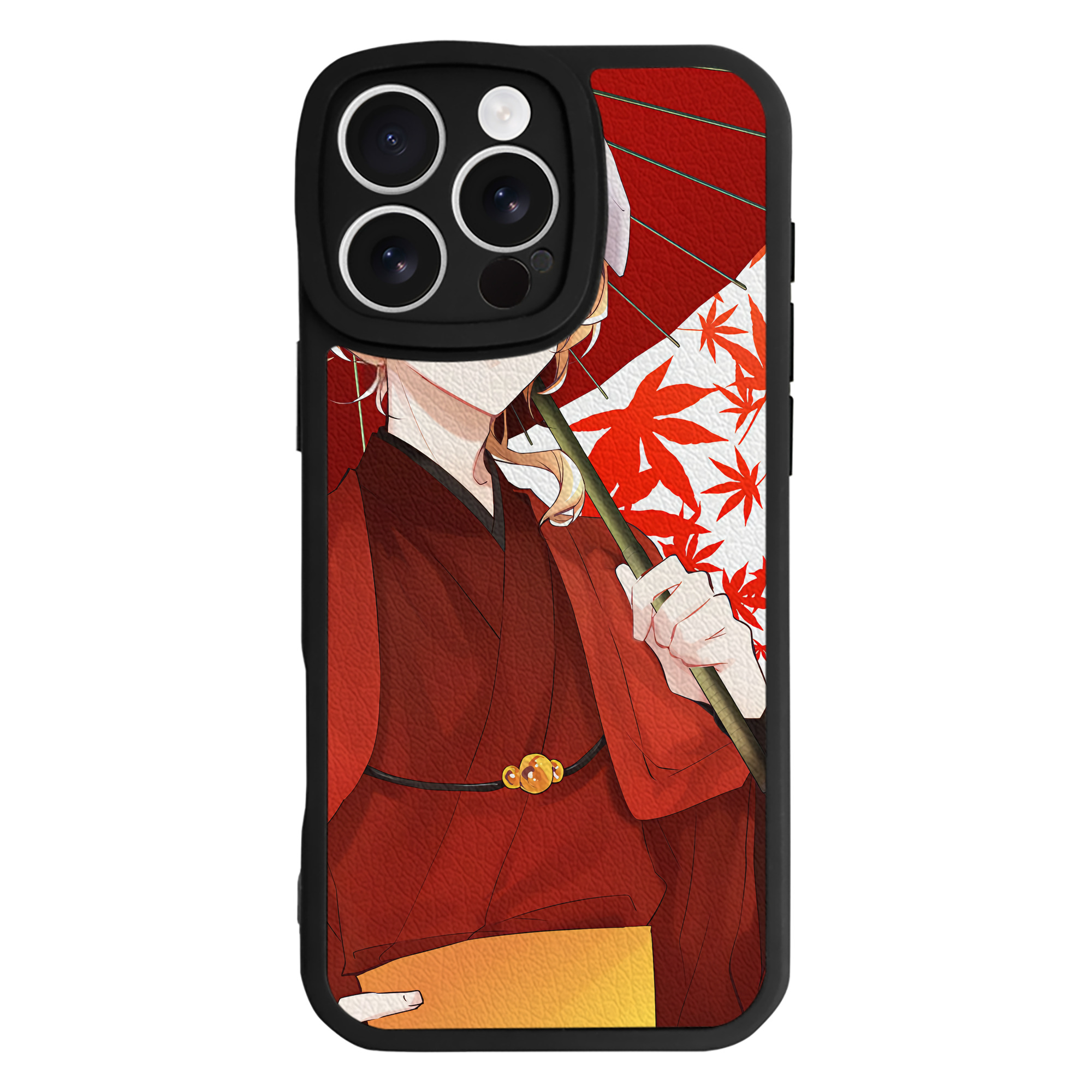 （画像用） 文豪ストレイドッグス Bungo Stray Dogs 【iPhone 16シリーズ対応】シリコンスマホケース（レザー調） 材質：シリコン